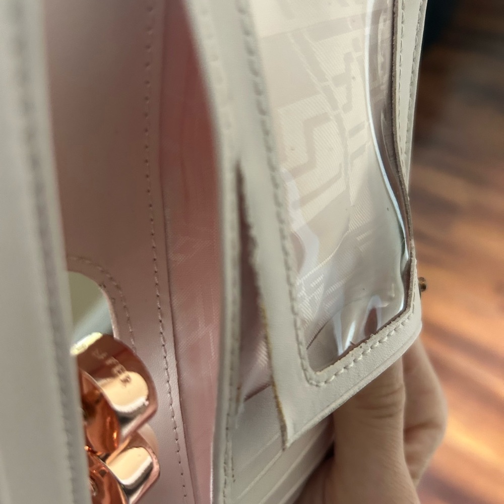 Ted Baker Light Pink Wallet Clutch with Gold Accent - Picture 6 of 11
